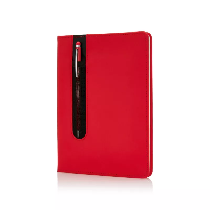 Notatnik A5 Deluxe, touch pen - czerwony (P773.314)