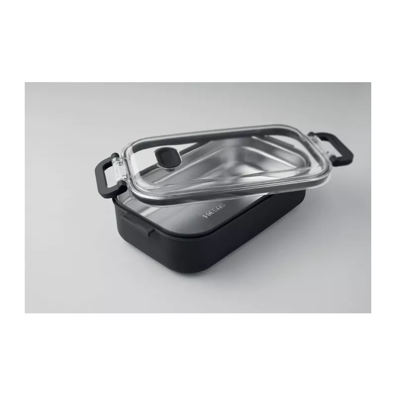 Lunchbox z PP ze stalowym wkładem 750 ml HOAGIE - Czarny (MO2770-03)