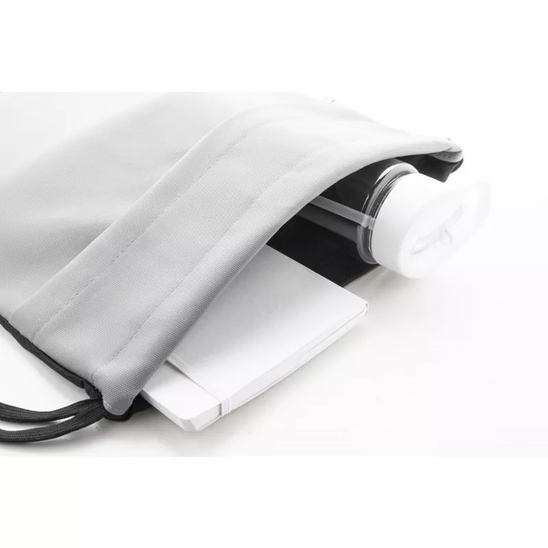 Pudrow worek ze sznurkami RPET - szary (AP808282-77)