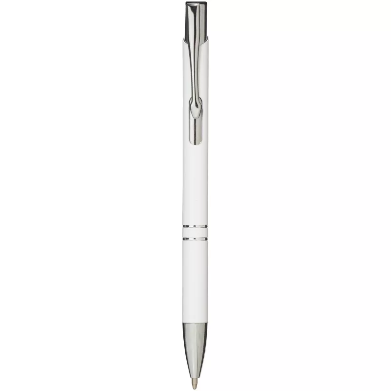 Aluminiowy długopis automatyczny Moneta - Biały (10744001)