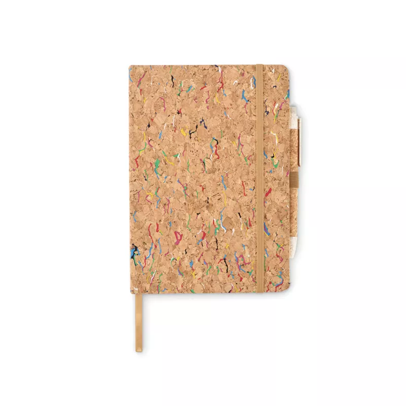 Notes A5 w korkowej okładce 96 kartek w linię CORNOTA - Bezowy (MO2414-13)