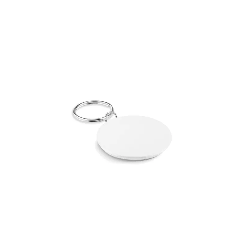 Brelok button 4,4 cm PIN KEY - Bialy (MO9332-06)