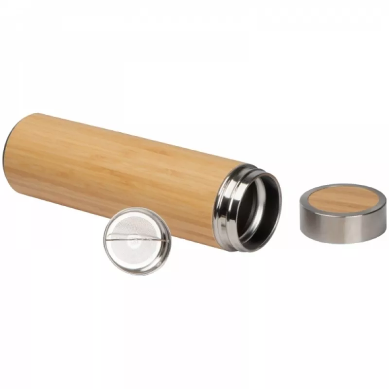 Butelka termiczna bambusowa VALDEMORO 550 ml - beżowy (136213)