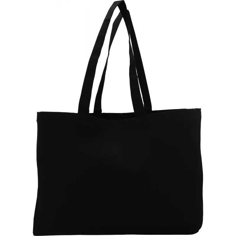 Torba z bawełny organicznej z długimi uszami 270 g/m2 MARCELLO - czarny (6322903)