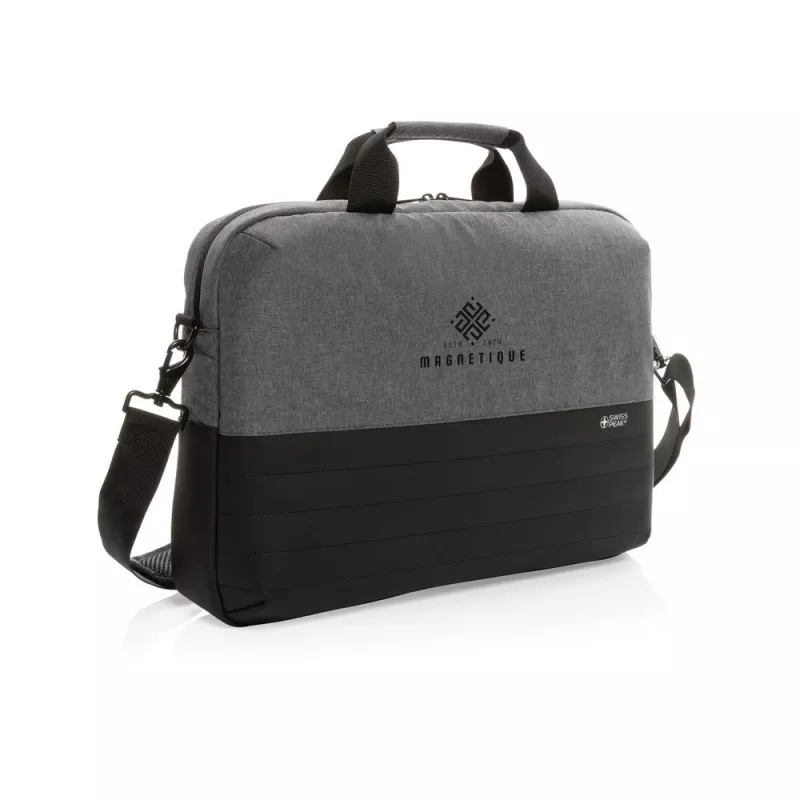 Torba na laptopa 15,6" Swiss Peak AWARE™, ochrona RFID - szary (P763.122)