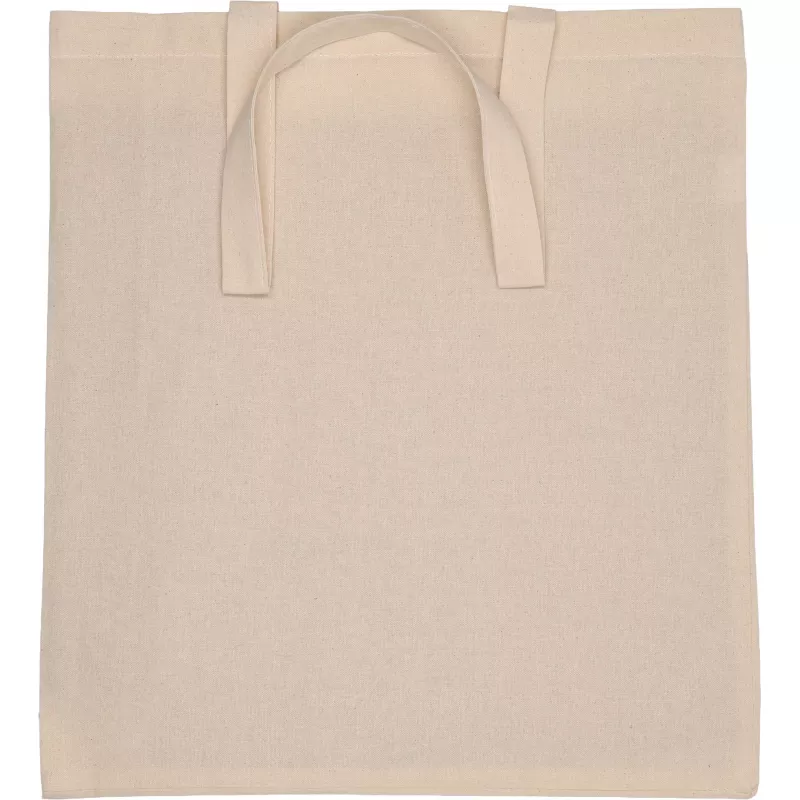 Torba z bawełny organicznej z długimi uszami i szerokim dnem 180 g/m2 ADAM - beżowy (6322213)