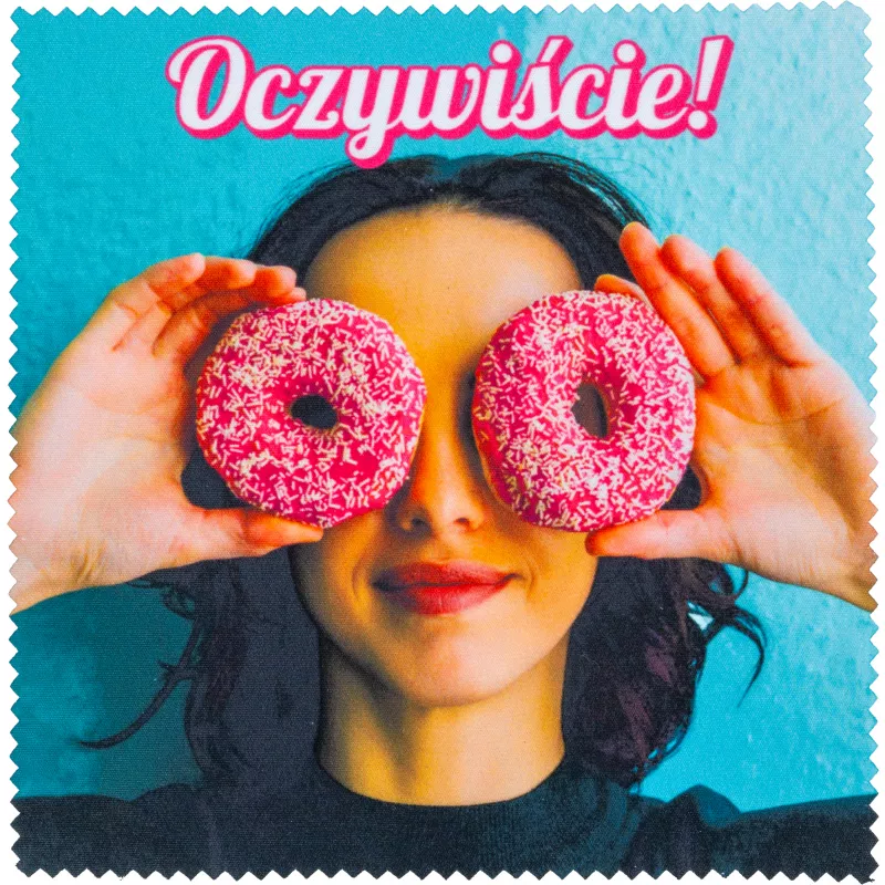 Ściereczka do czyszczenia okularów do sublimacji CHARLIE - biały (9158606)