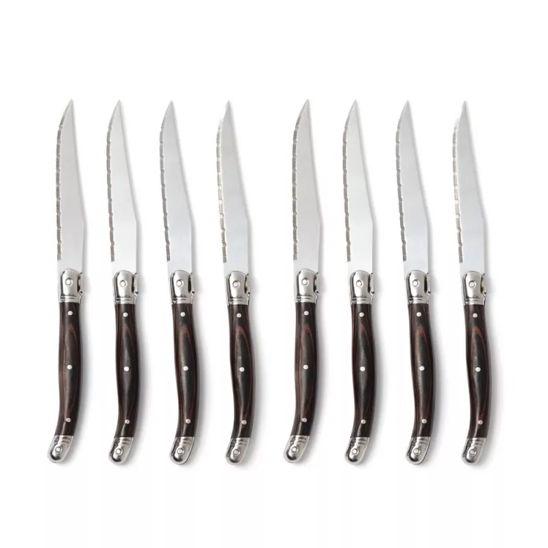 Zestaw noży do mięsa VINGA Gigaro, 4 szt. - srebrny (VG023-32)