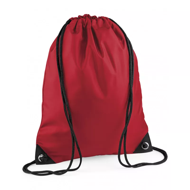 Reklamowy plecak na sznurkach  poliestrowy BagBase BG10, 34 x 45 cm - Classic Red (BG10-CLASSIC RED)
