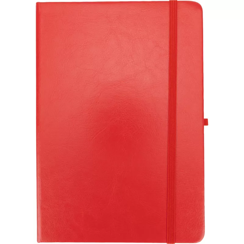 Notatnik A5 w linie z PU z recyklingu CLEO - czerwony (2374805)
