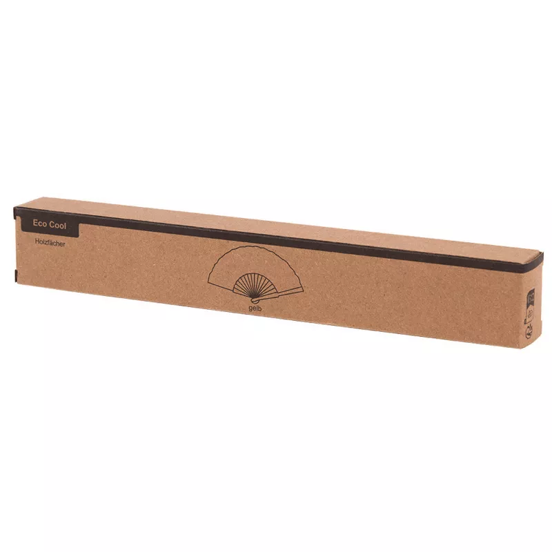 Składany wachlarz - żółty (56-0906023)