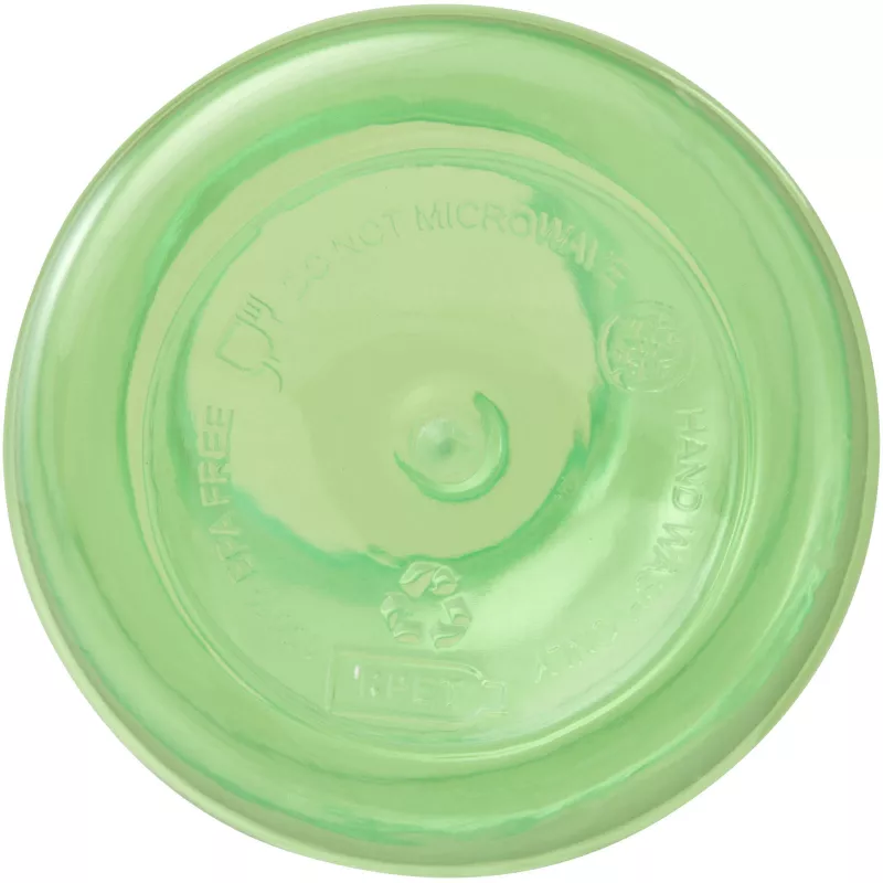 Oregon butelka na wodę o pojemności 400 ml z karabińczykiem wykonana z tworzyw sztucznych pochodzących z recyklingu z certyfi - Zielony (10077861)