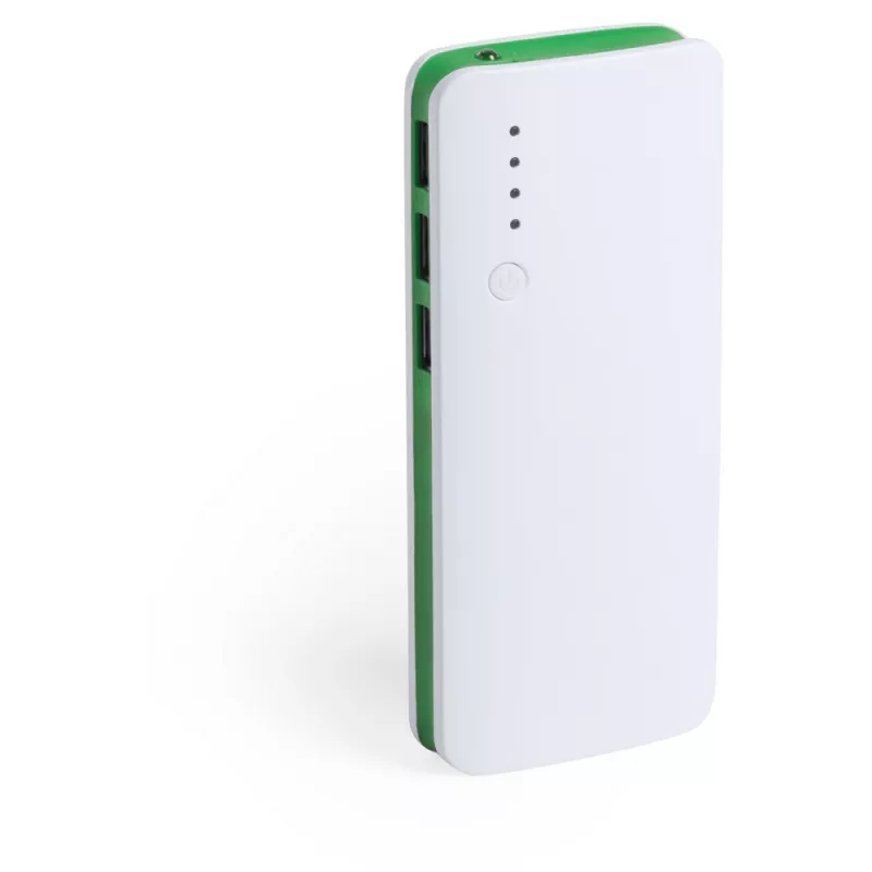 Power bank 10000 mAh, lampka LED - zielony (V3856-06)