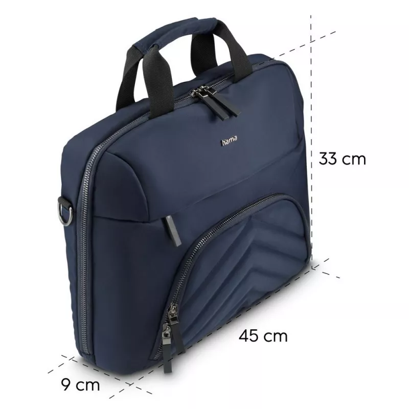 Torba na laptopa 15,6"-16,2" Hama Lightweight Premium - granatowy (VH046-04)