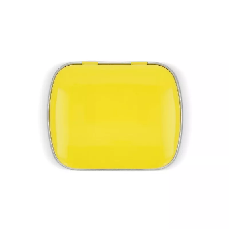 Miętówki w metalowym, prostokątnym pudełku (EU) - żółty (LT91795-N0041)