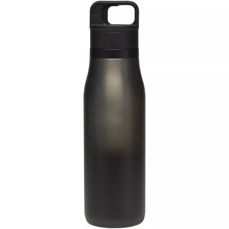 SMART - kubek termiczny o pojemności 500 ml wykonany ze stali nierdzewnej pochodzącej z recyklingu (certyfikat RCS), z podwój - Czarny (10096190)
