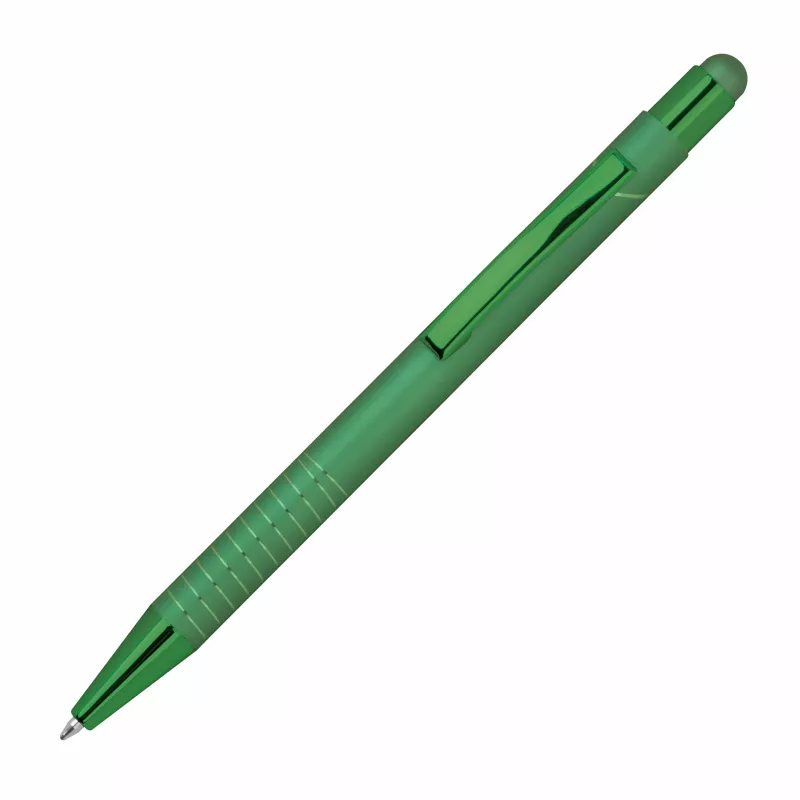 Długopis aluminiowy z touch-pen ANGELO - zielony (1541309)
