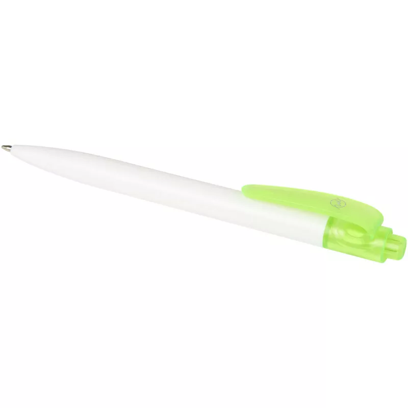 Thalaasa długopis z plastiku pochodzącego z oceanów - Biały-Zielony przezroczysty (10786161)