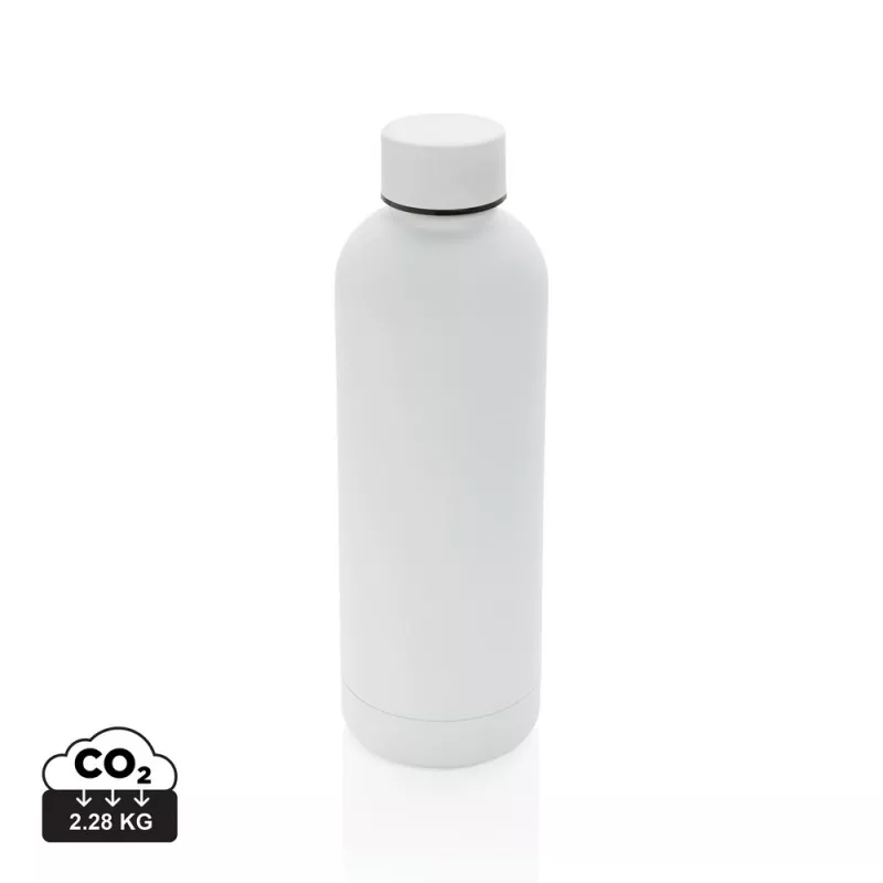 Butelka termiczna 500 ml, stal nierdzewna z recyklingu - biały (P435.703)