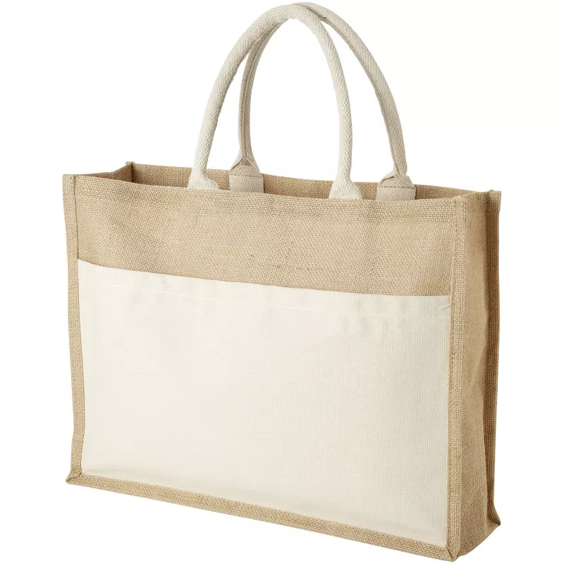 Jutowa torba na zakupy Mumbay - Piasek pustyni-Piasek pustyni (11952600)
