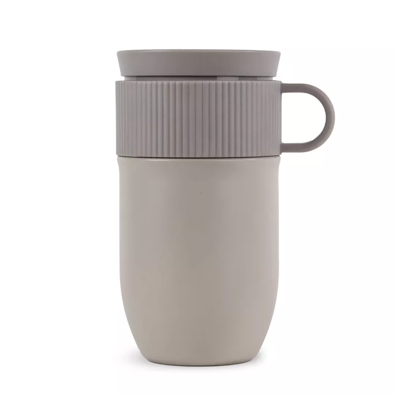 Izolowany kubek Sagaform Ted, 280 ml, szczelny, można myć w zmywarce - beżowy (LT52131-N0055)