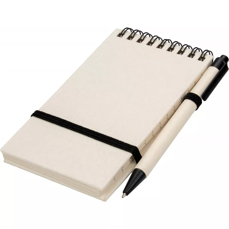 Notes A6 w linie z kartonu po mleku z długopisem AUSTIN - beżowy (374613)