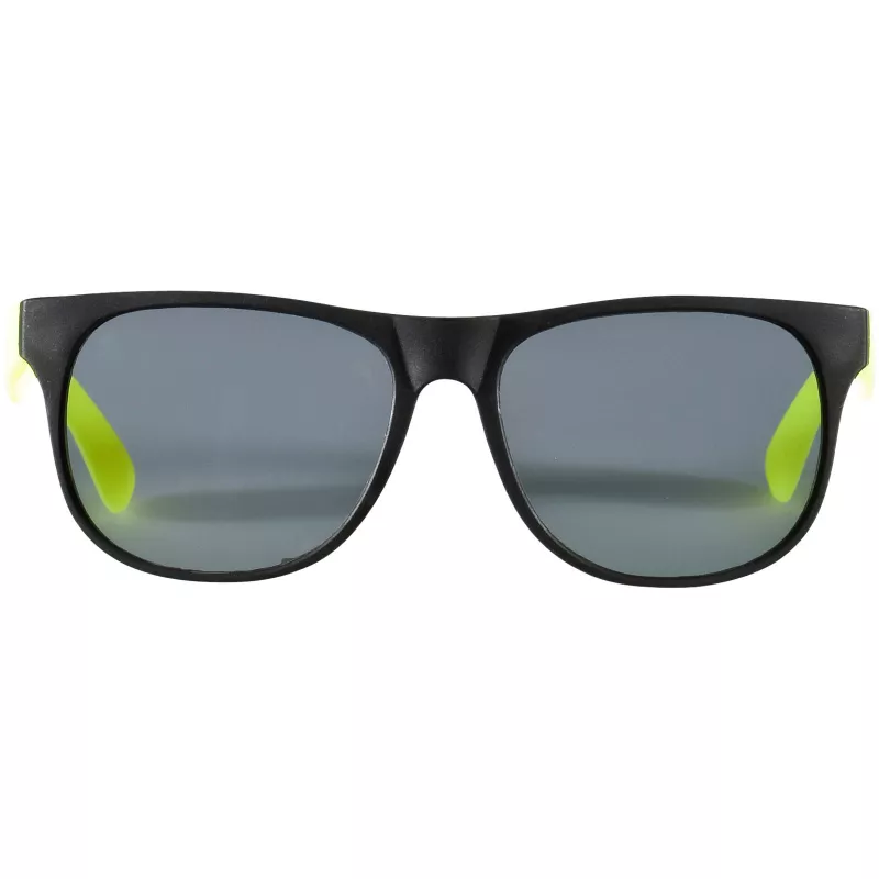Reklamowe okulary przeciwsłoneczne RETRO - Czarny-Neonowy żółty (10034406)