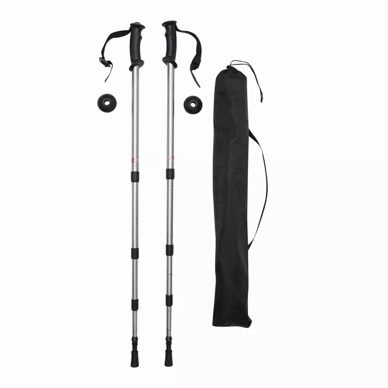 Kijki trekkingowe FIT AND FUN - czarny, srebrny (56-0606109)