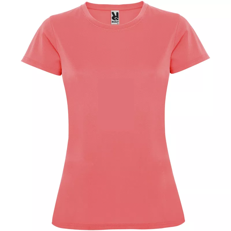 Damska koszulka poliestrowa 150 g/m² ROLY MONTECARLO WOMAN 0423 - Fluor Coral (R0423-FLUCORAL)