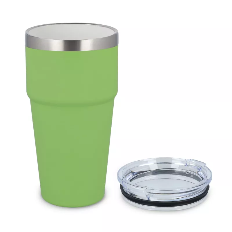 T-ceramiczny kubek do samochodu o miękkim dotyku 500ml - jasnozielony (LT98729-N0032)