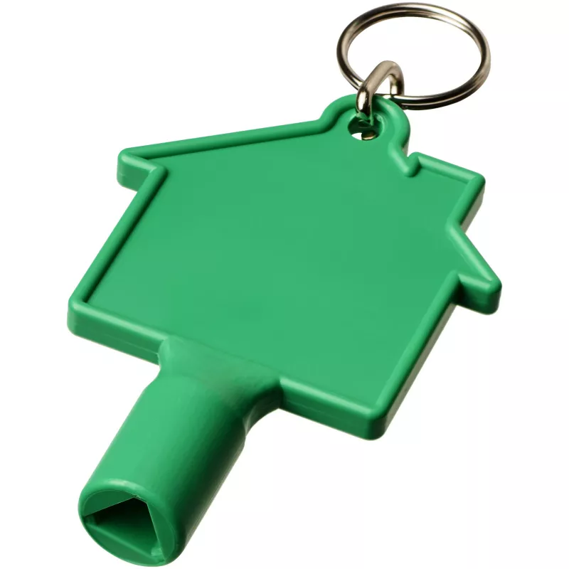 Klucz do skrzynki licznika w kształcie domku Maximilian z brelokiem - Zielony (21087101)