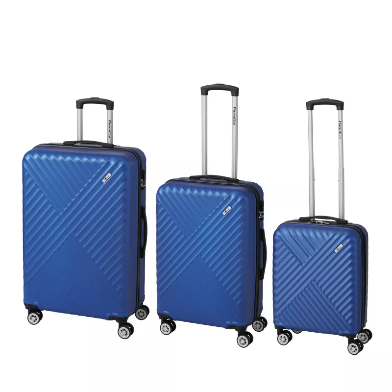 Zestaw walizek - niebieski (56-2220002)