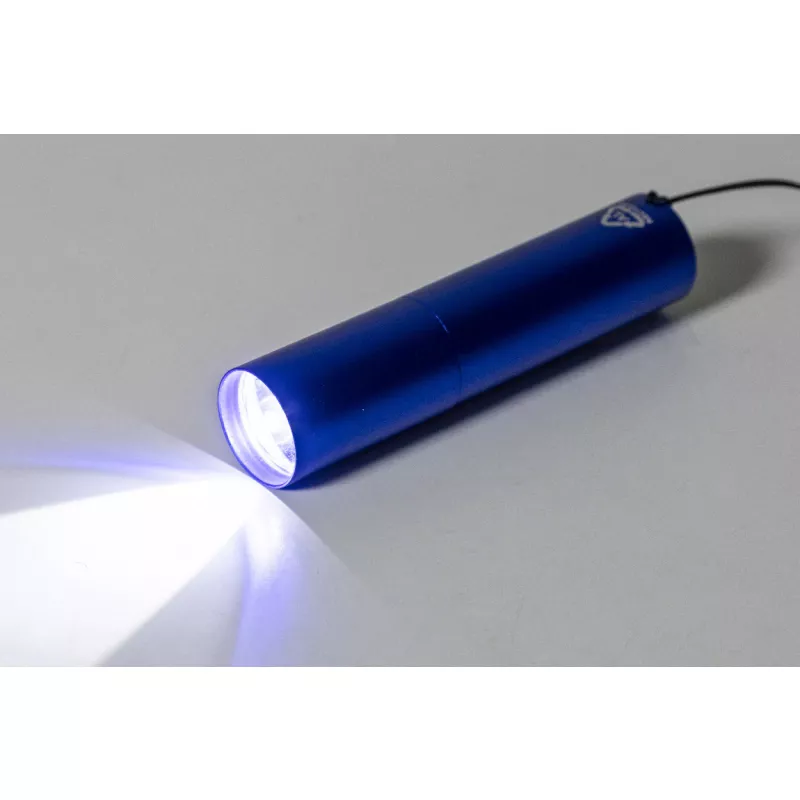 Chargelight Tone latarka akumulatorowa z recyklingowanego aluminium - niebieski (AP864122-06)