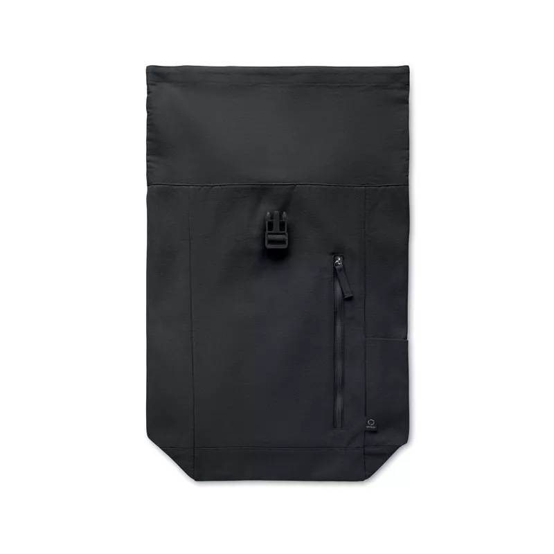 Plecak z bawełny z recyklingu 390 g/m² KAMET - Czarny (MO2552-03)