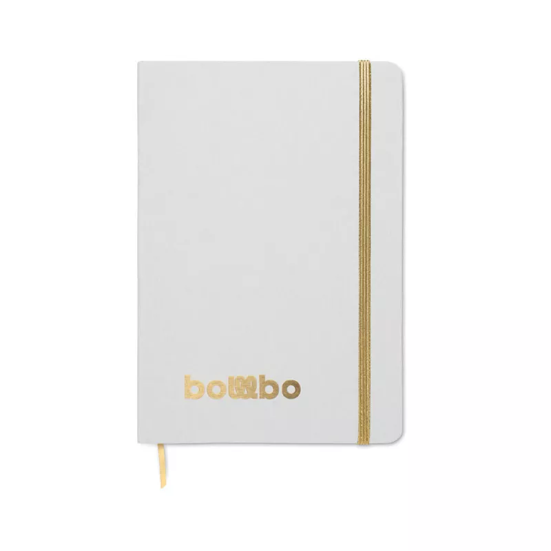 Notes A5 80 kartek w linię ROUTE WHITE - Matowy Zloty (MO2578-98)