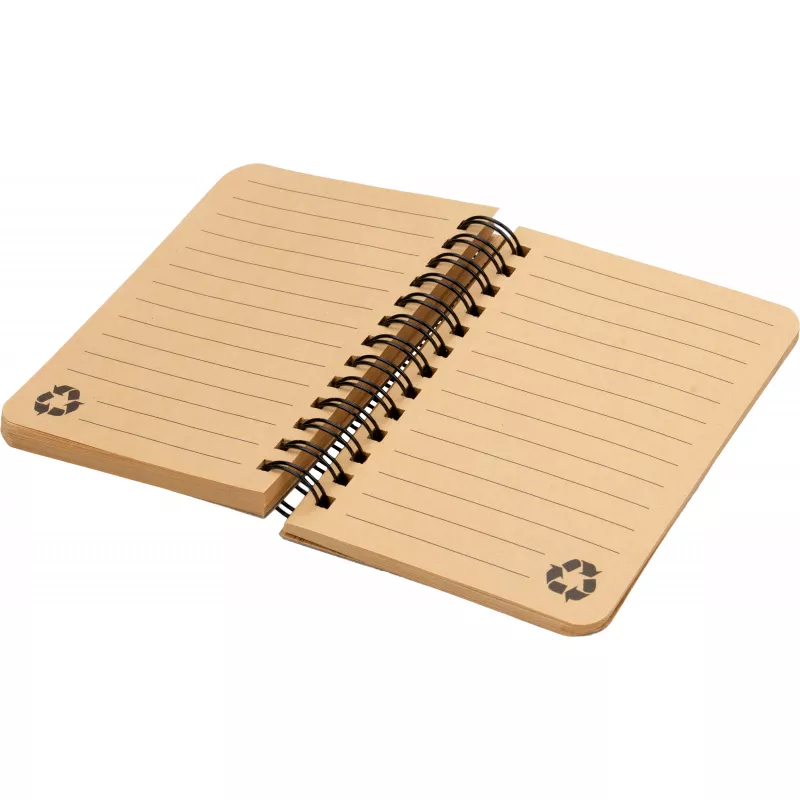 Notes A6 w linie z papieru z recyklingu PHOENIX - beżowy (274013)