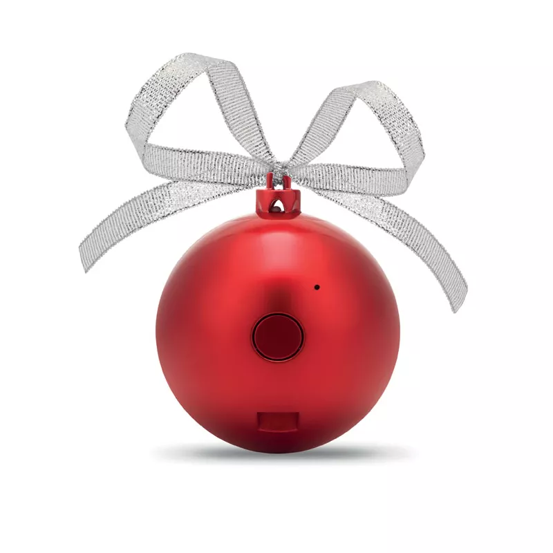 Głośnik bezprzewodowy bombka 3W JINGLE BALL - Czerwony (CX1449-05)