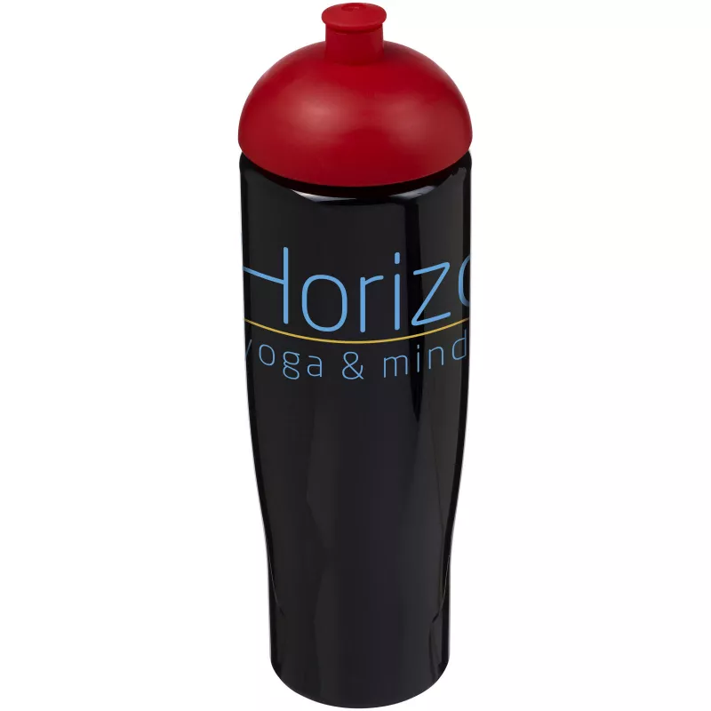 Bidon H2O Tempo® o pojemności 700 ml z wypukłym wieczkiem - Czarny-Czerwony (21004214)