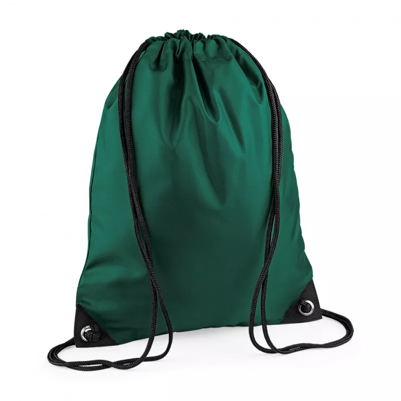 Reklamowy plecak na sznurkach  poliestrowy BagBase BG10, 34 x 45 cm - Bottle Green (BG10-BOTTLE GREEN)