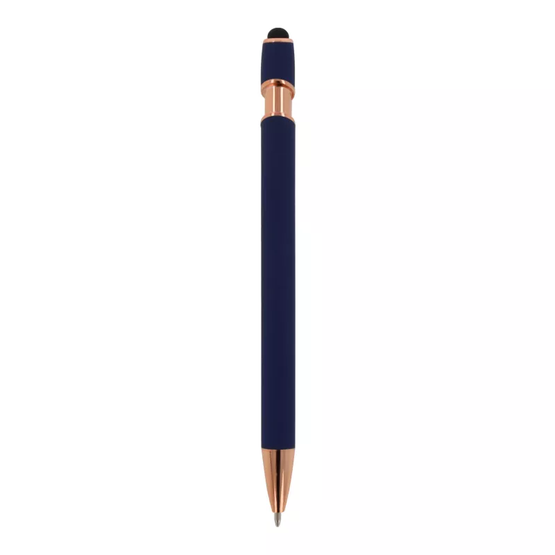 Długopis metalowy gumowany Paris Deluxe - ciemnoniebieski (LT87783-N0010)