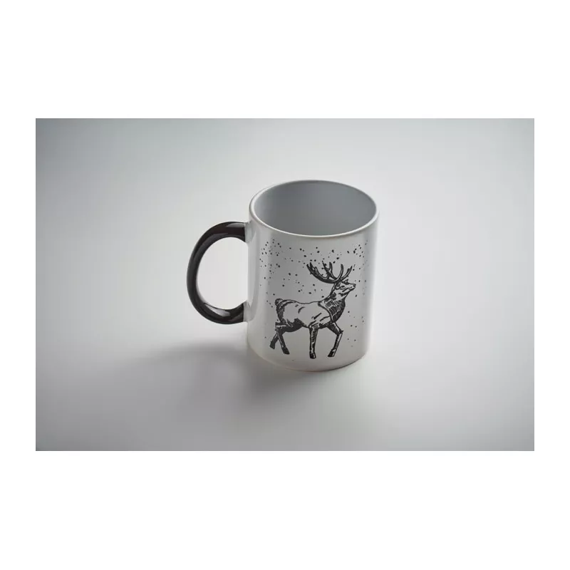 Kubek ceramiczny świąteczny 300 ml FESTIMUG - Czarny (CX1571-03)
