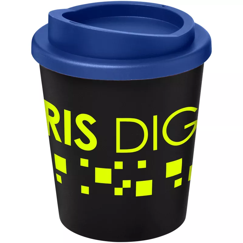 Kubek termiczny z plastiku 250 ml dowolny mix kolorów - Czarny-Niebieski (21009202)