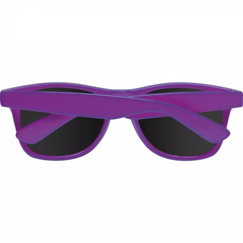 Fioletowe okulary przeciwsłoneczne reklamowe z nadrukiem