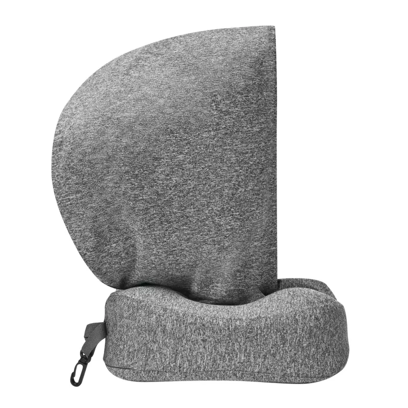 Poduszka podróżna z pianki memory - szary (56-0607020)