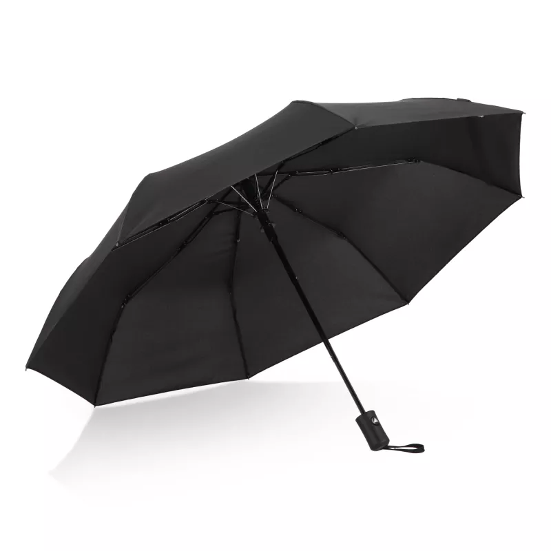 Daintree 190T Pongee 21.5" Składany parasol automatyczny, wiatroodporny - czarny (LT97116-N0002)