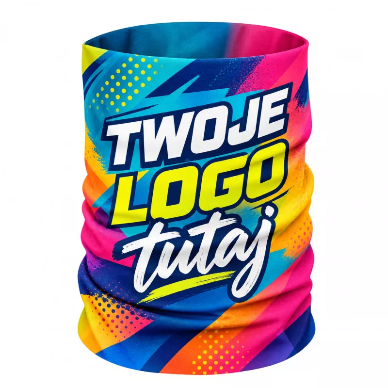 Komin z nadrukiem reklamowym, poliester z elastanem 160 g/m² - Druk na zamówienie (SCSUB-2)