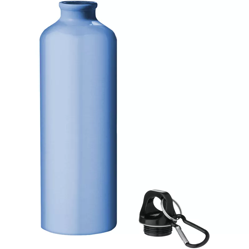 Butelka reklamowa 770 ml Oregon aluminiowa z karabińczykiem - Jasnoniebieski (10029704)