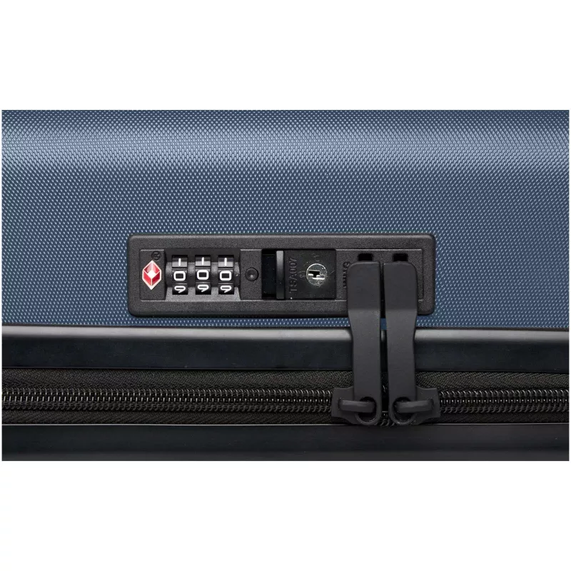 Rover twarda walizka na kółkach z tworzyw sztucznych pochodzących z recyklingu z certyfikatem GRS o wysokości 51 cm i pojemno - Hale Blue (13004955)