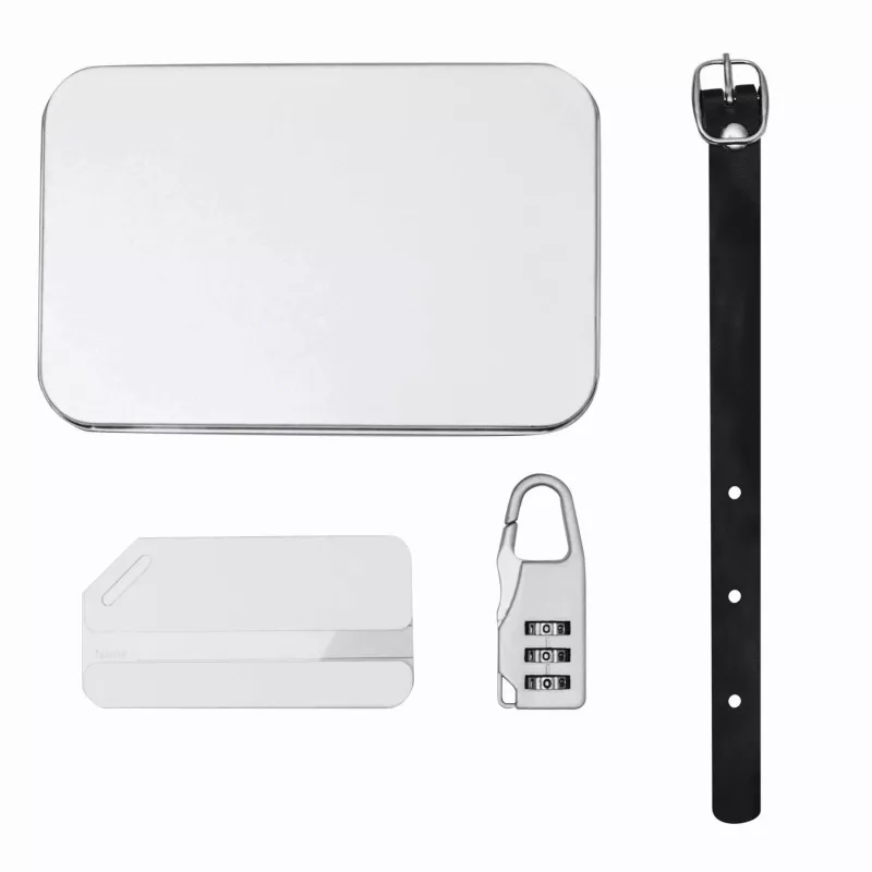 Zestaw do bagażu - srebrny (56-0407070)