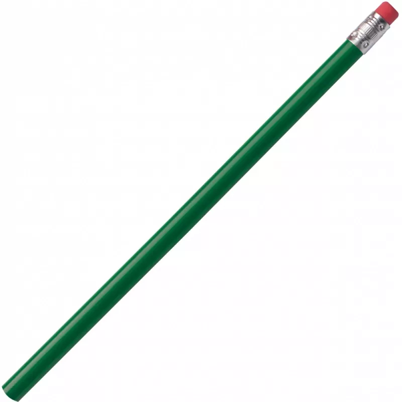 Ołówek z gumką niezatemperowany - zielony (1039309)